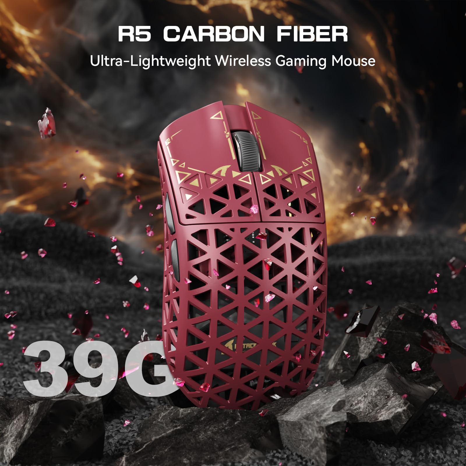Amazon.com: ATTACK SHARK R5Ultra 8K Carbon Fiber Wireless